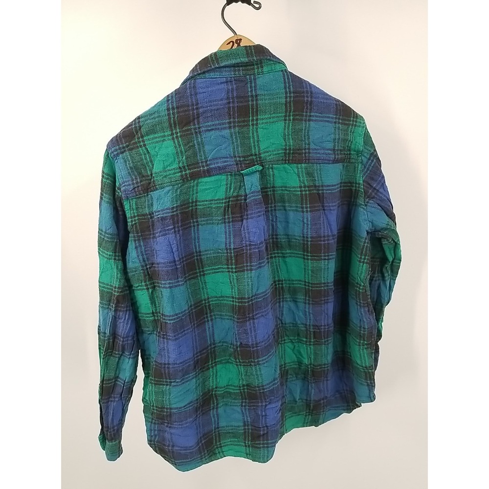 American Eagle Womens Size Medium Plaid Button Up Shirt Long Sleeve Flannel - Picture 6 of 6